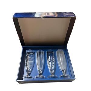 MIKASA Crystal Pilsners Glasses New Condition